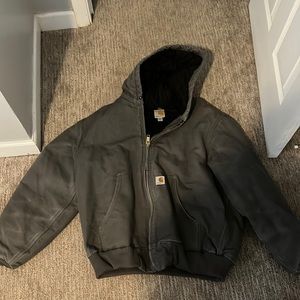 Dark gray carhartt jacket